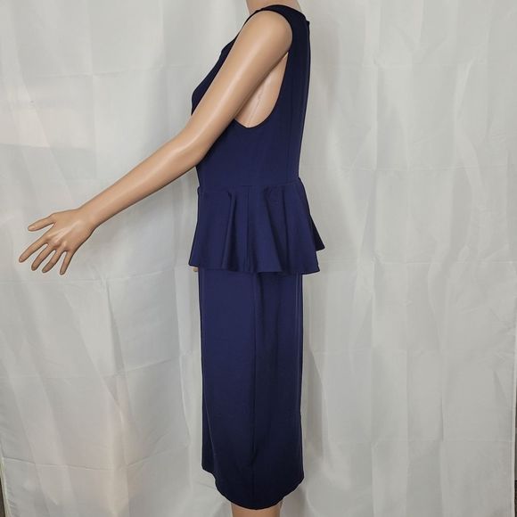 Torrid Navy Premium Ponte Peplum Dress, Sz. - Picture 2 of 12
